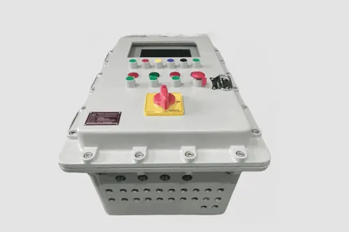 Flameproof control panel with push buttons, indicators and selector switch - design 03