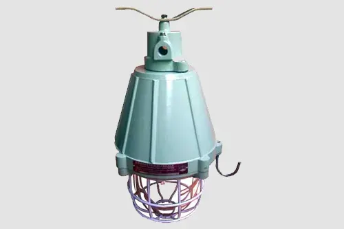 Flameproof well glass light fitting - LED / HPMV / metal halide versions